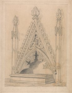 Een Monument in de Kerk van Raveningham, Norfolk door John Sell Cotman